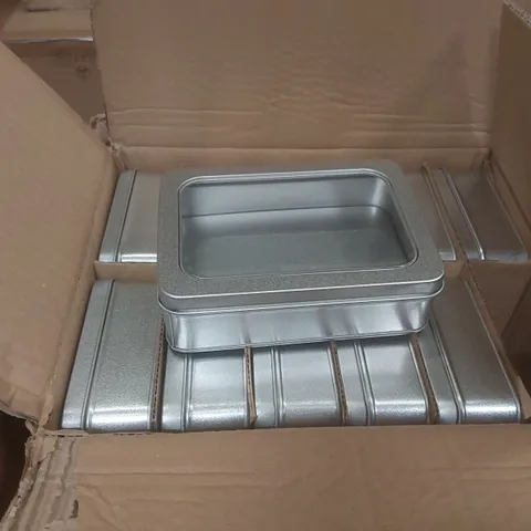 BOX CONTAINING A VERY LARGE QUANTITY OF OBLONG WINDOW SLIP LID 300ML CONTAINERS