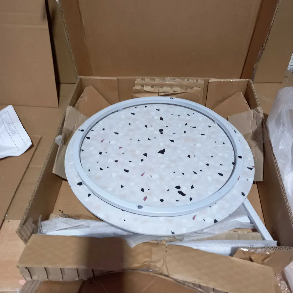 TERRAZZO ROUND SIDE TABLE