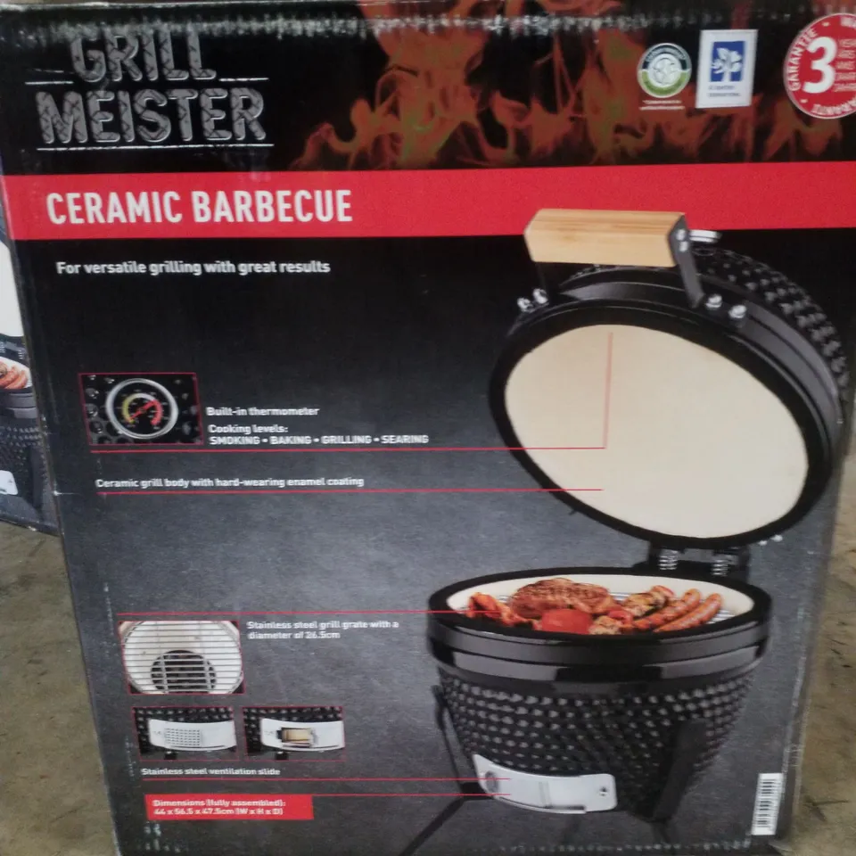 BOXED GRILL MEISTER CERAMIC BARBECUE 