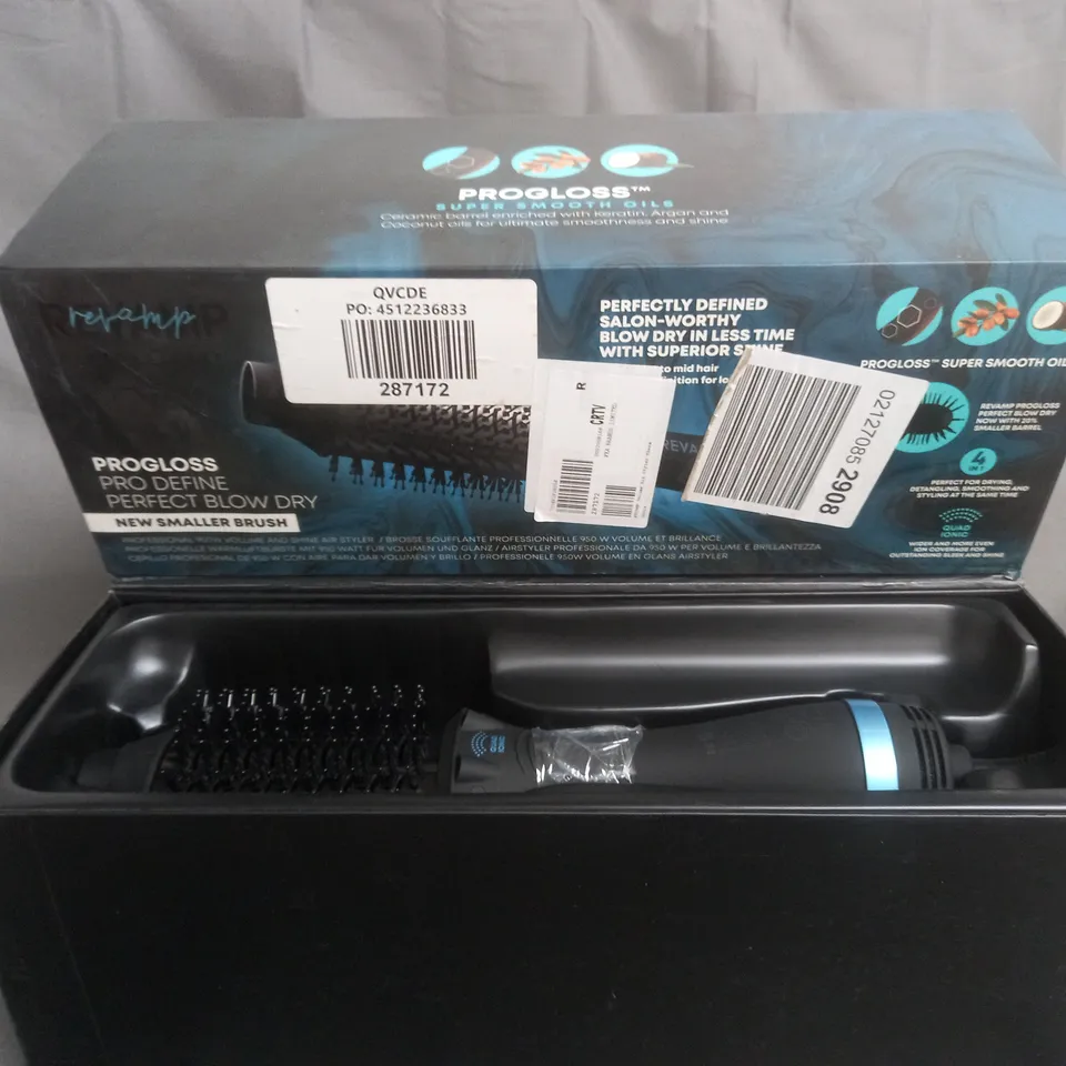 BOXED REVAMP PROGLOSS PRO DEFINE PERFECT BLOW DRY