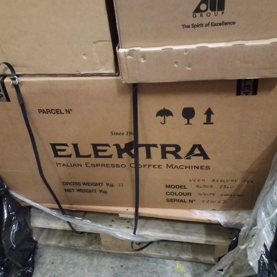 BOXED ELEKTRA BARLUME 2-GROUP COFFEE MACHINE