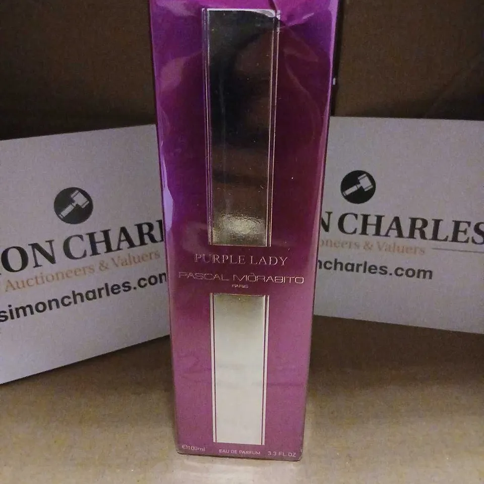 BOXED AND SEALED PURPLE LADY PASCAL MORABITO PARIS EAU DE PARFUM 100ML