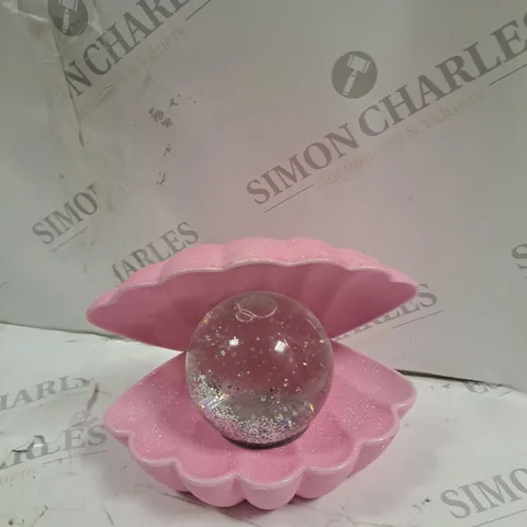 BOXED SENSE AROMA SEA SHELL LED COLOUR CHANGING LAMP- PNK GLITTER
