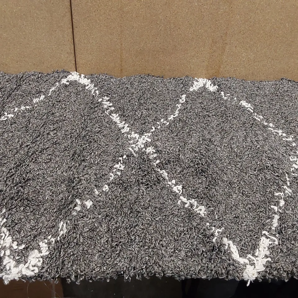 BRAND NEW PACO HOME KALMA 442 AREA RUG IN ANTHRACITE (80x150cm)