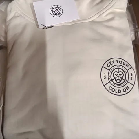 BOX OF BRASS MONKEY HOODIES - OFF WHITE XL APPROXIMATELY 14
