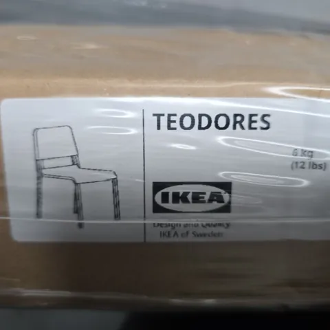 BOXED AND SEALED IKEA TEODORES CHAIR IN BLACK
