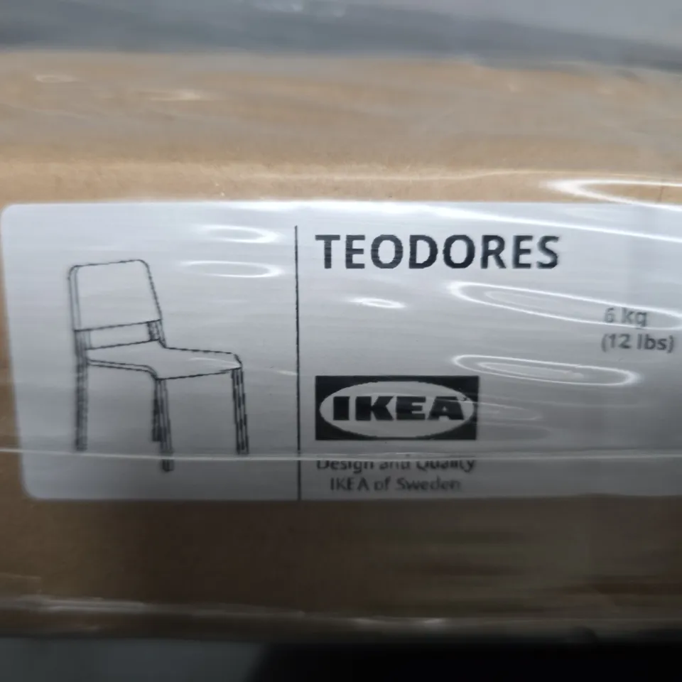 BOXED AND SEALED IKEA TEODORES CHAIR IN BLACK