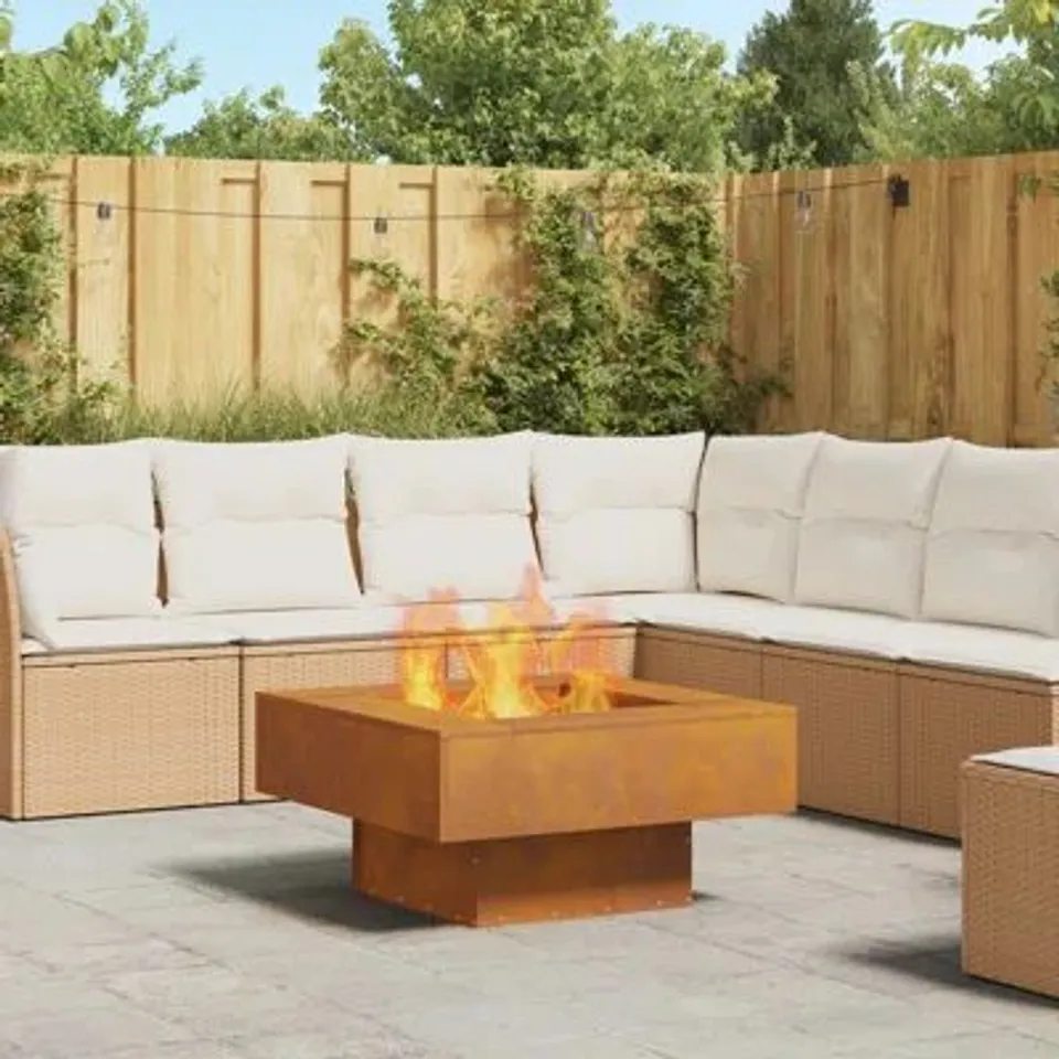 BOXED SQUARE SMOKELESS OUTDOOR FIREPLACE (1 BOX)