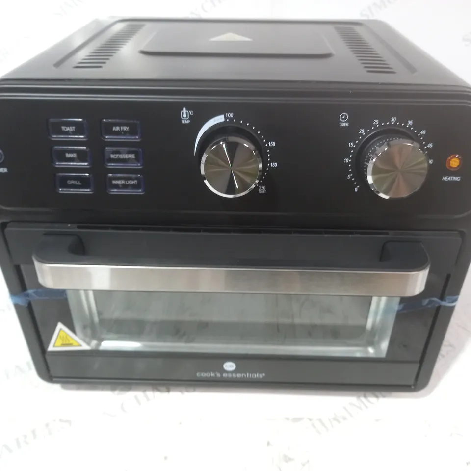 BOXED COOK'S ESSENTIAL 21-LITRE AIRFRYER OVEN IN BLACK 
