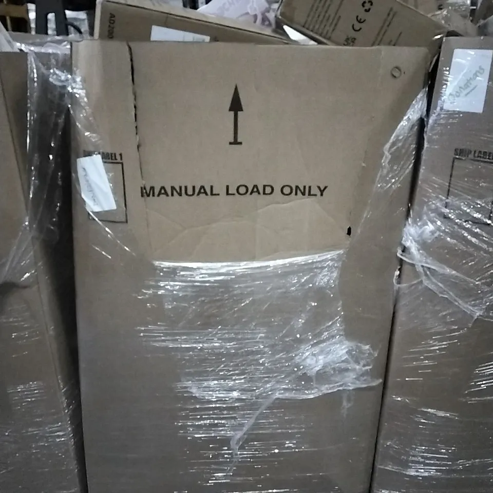 PALLET CONTAINING VARIOUS ASSORTED ITEMS TO INCLUDE: KNITTING MACHINE, AUTOMATIC BABY SWING CHAIR, AIR PURIFIER, BLINDS ETC.