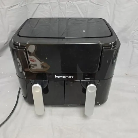 HOMESMART BLACK DOUBLE-BASKET AIR FRYER