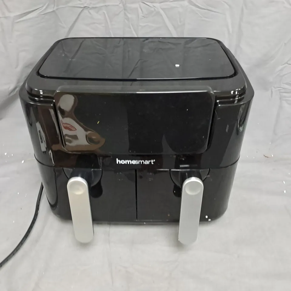 HOMESMART BLACK DOUBLE-BASKET AIR FRYER