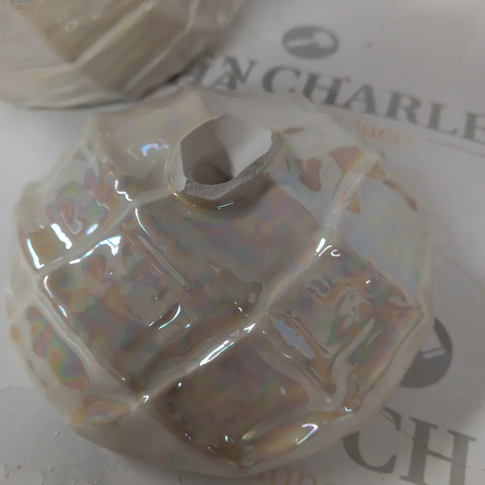 HOMEWORX BY SLATKIN & CO SHELL CERAMIC