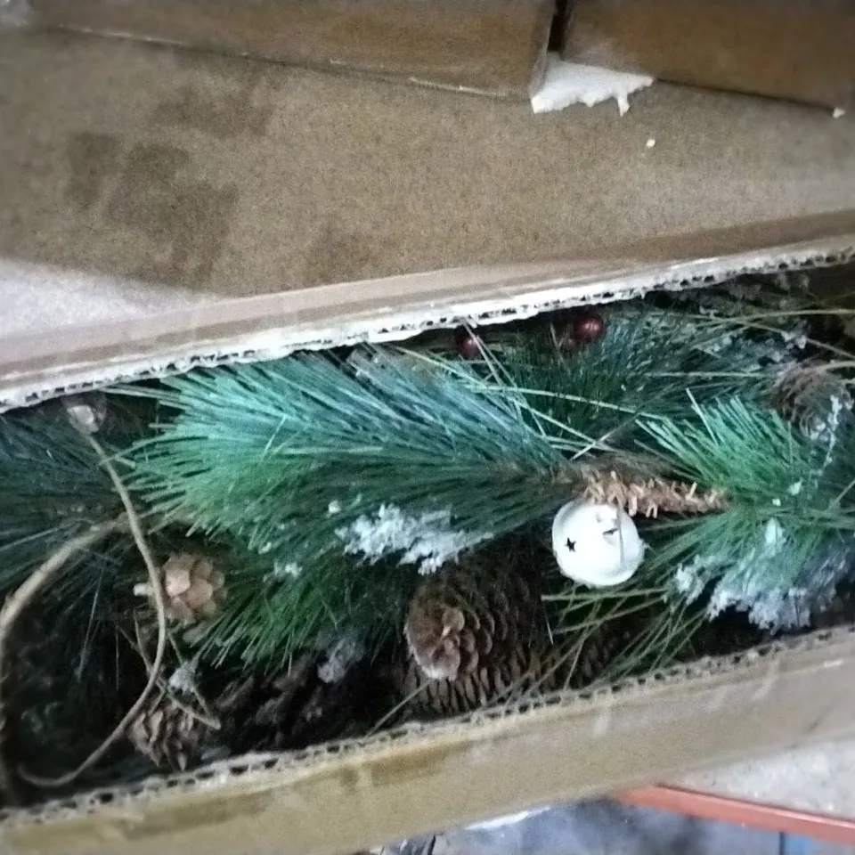 BOX OF CHRISTMAS DECORATIONS 