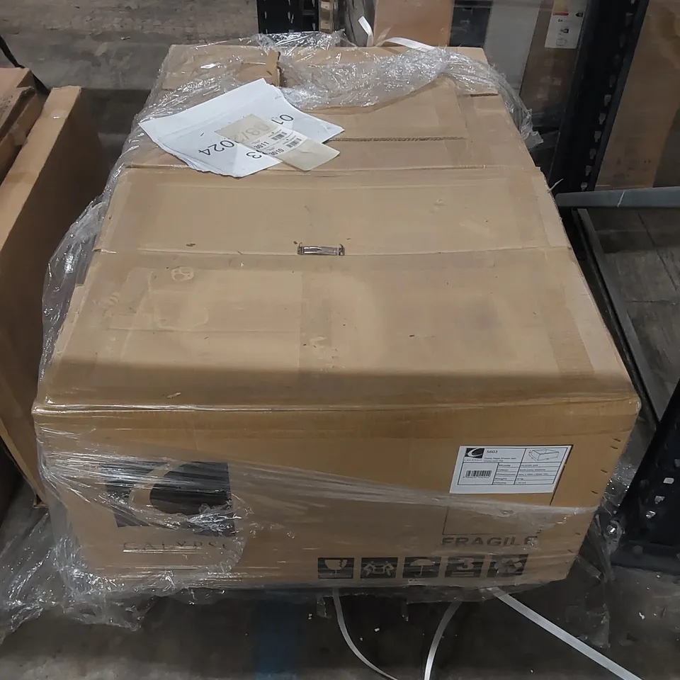 PALLET TO CONTAIN TWO BOXED CALYPSO BATHROOM FURNITURE PARTS/PIECES