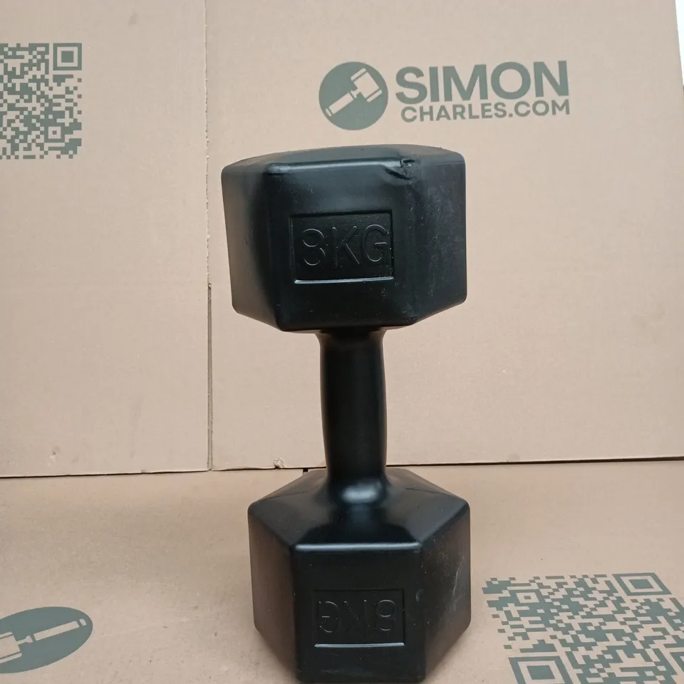 8KG BLACK DUMBBELL