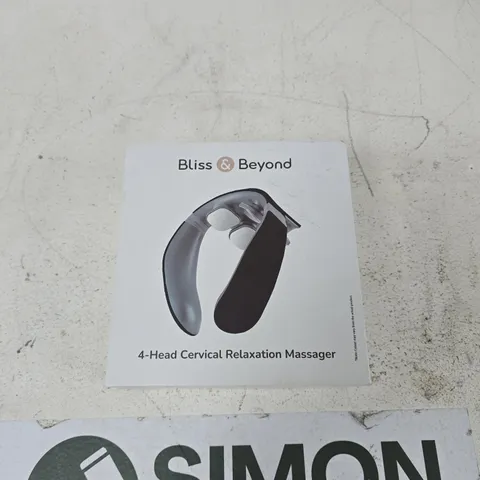 BLISS & BEYOND 4-HEAD CERVICAL RELAXATION MASSAGER – BOXED