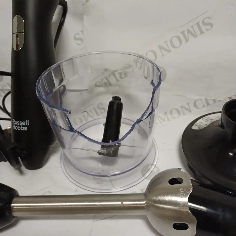 RUSSEL HOBBS DESIRE MATTE BLACK 3-IN-1 HAND BLENDER 