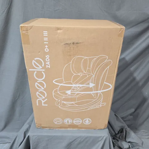 BOXED REECLE 360 SWIVEL BABY CAR SEAT WITH ISOFIX – RED, GROUP 0+/1/2/3 (0–36 KG)