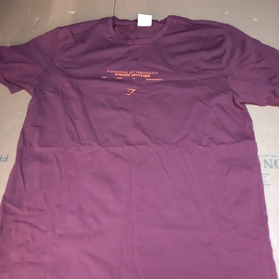 GYMSHARK CASUAL T-SHIRT SIZE S