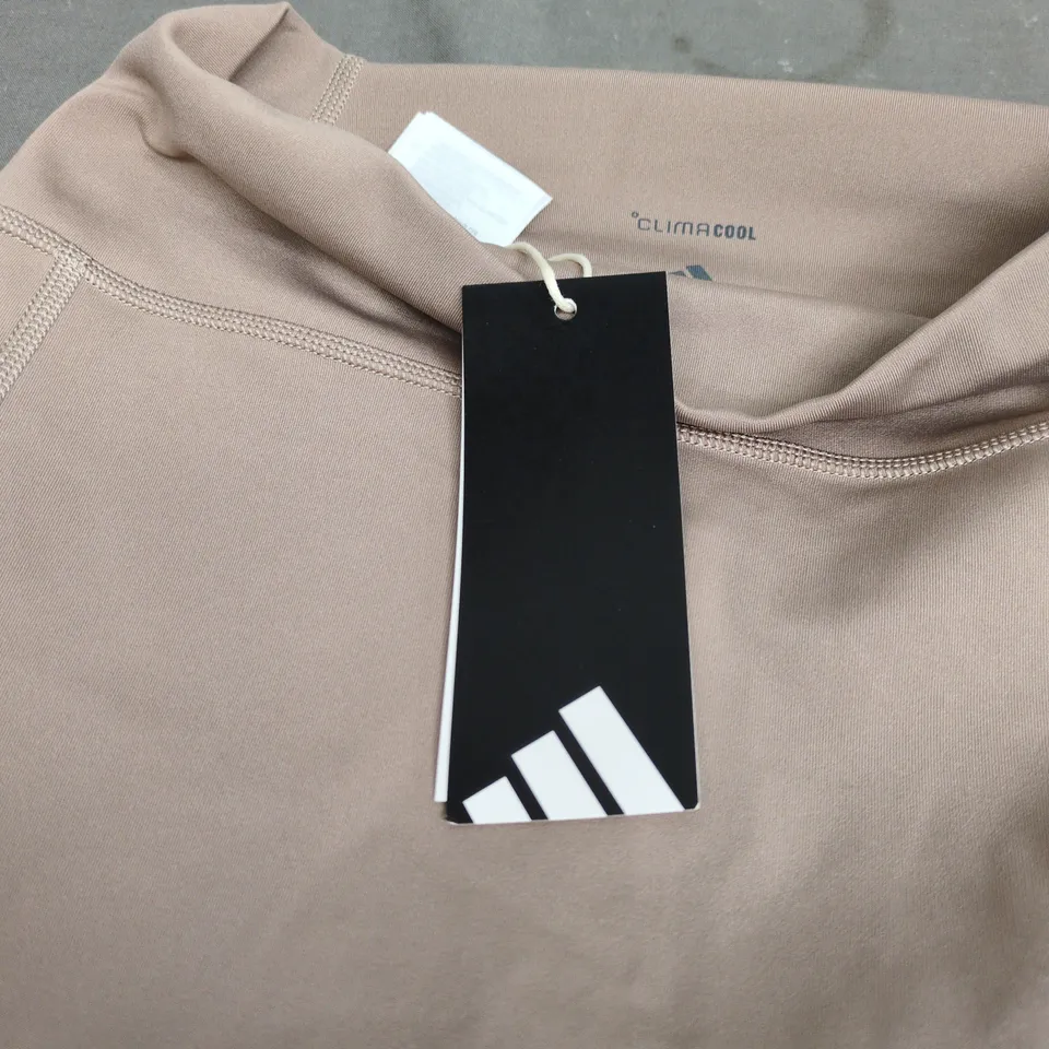 ADIDAS CLIMACOOL TAUPE WOMEN'S 7/8 LEGGINGS, SIZE M (UK 12-14 / EU 40-42), TAG ATTACHED