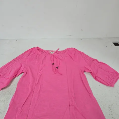 MUDFLOWER PINK WOMENβS TUNIC TOP, UK 10 (EU 38)