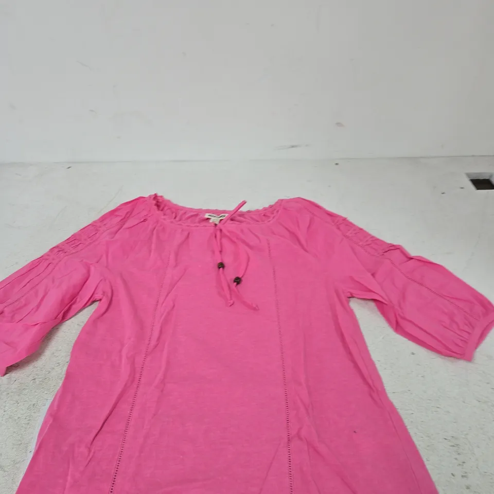 MUDFLOWER PINK WOMEN’S TUNIC TOP, UK 10 (EU 38)