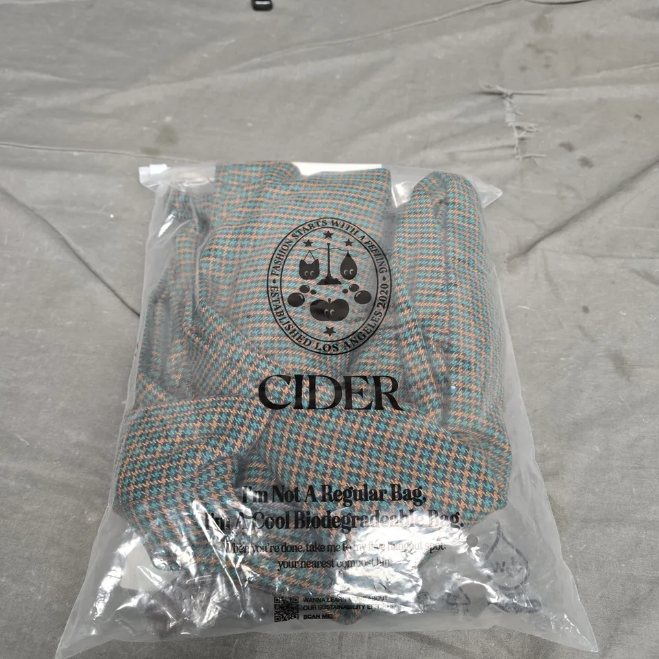 BAGGED CIDER WIDE LEG TROUSERS - SIZE M