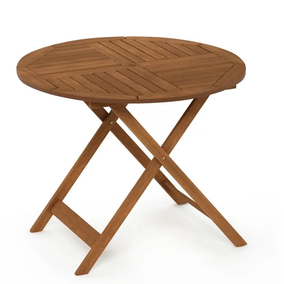 BOXED DRACO FOLDING WOODEN BISTRO TABLE (1 BOX)