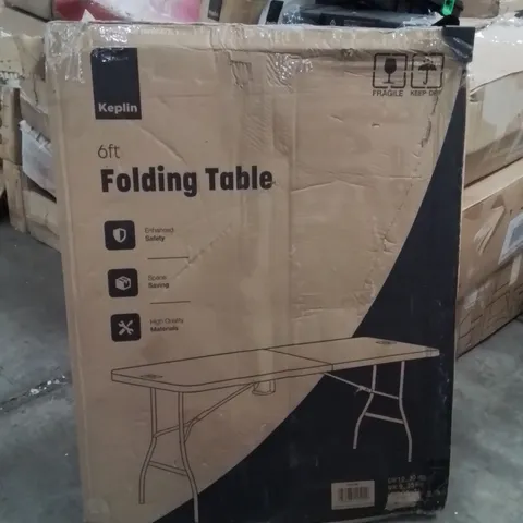 BOXED KEPLIN 6FT FOLDING TABLE