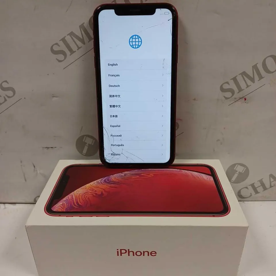 BOXED APPLE IPHONE XR 128GB - RED