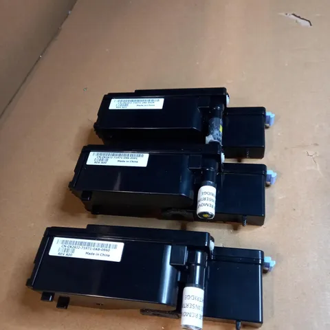 LOT OF 3X DELL YELLOW LASER TONER CARTRIDGE