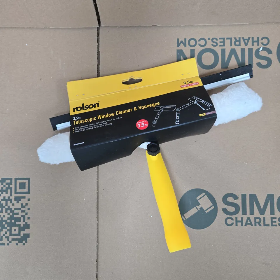ROLSON TELESCOPIC WINDOW CLEANER & SQUEEGEE HEAD