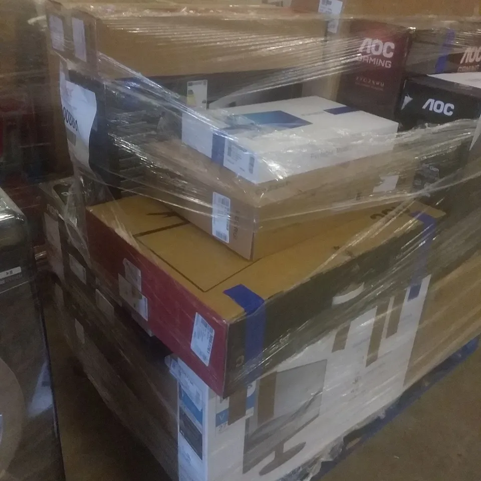 PALLET OF APPROXIMATELY 27 ASSORTED MONITORS INCLUDING 