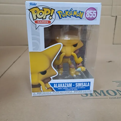 POP GAMES POKEMON ALAKAZAM VINYL FIGURINE - 855