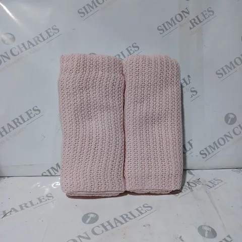 DUDU N GIRLIE TWO PRAM CELLULAR BLANKETS 70 X 90CM