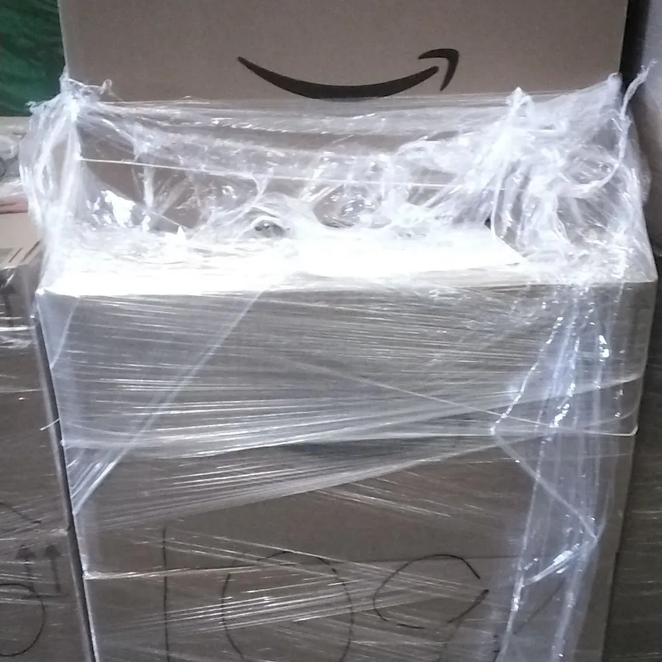 PALLET OF ASSORTED ITEMS INCLUDING MILK FROTHER, DUST SHEETS, COOKIE CUTTERS, MICROFIBER CLEANING CLOTHES, RAINBOW SMILEY TOYS, THEBEST GUATEMALAN GROUND COFFEE