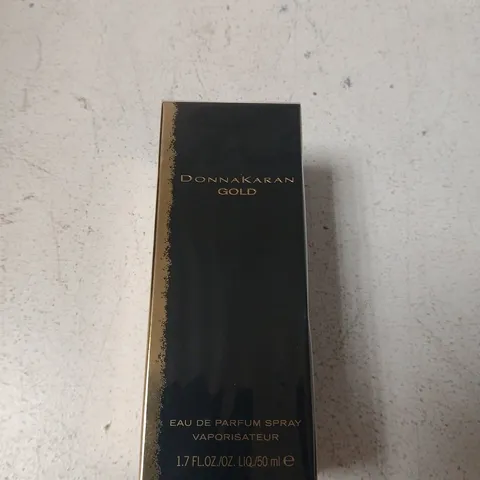 BOXED AND SEALED DONNA KARAN GOLD EAU DE PARFUM SPRAY – 50 ML