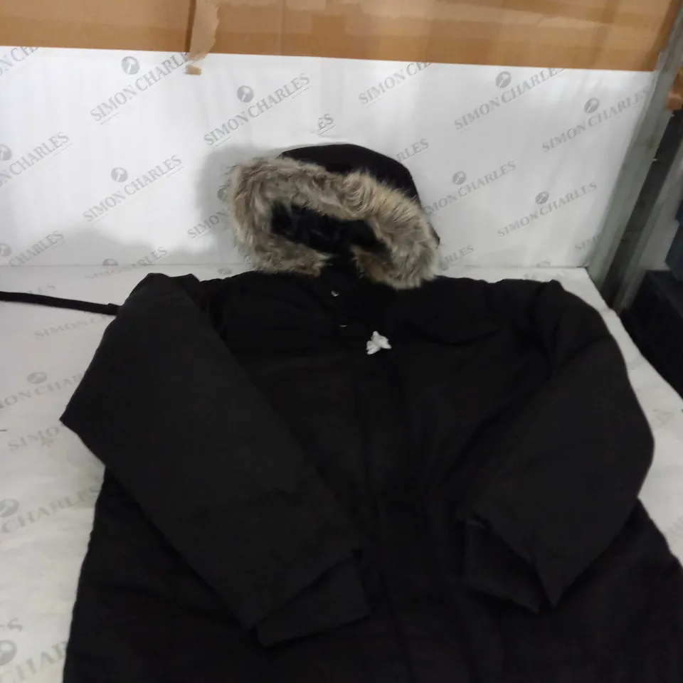 BOOHOO BLACK WINTER COAT SIZE M