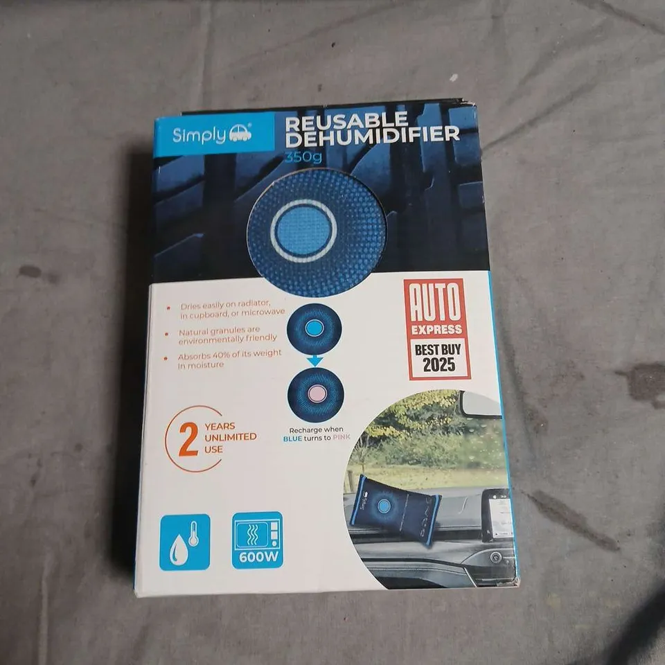 SIMPLY REUSABLE CAR DEHUMIDIFIER 350G – BOXED