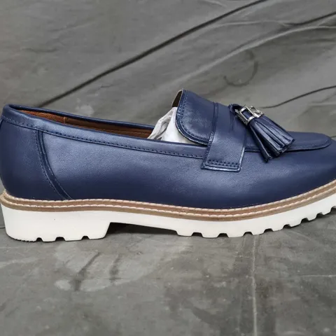 MODA IN PELLE NAVY TASSEL LOAFERS - SIZE 42
