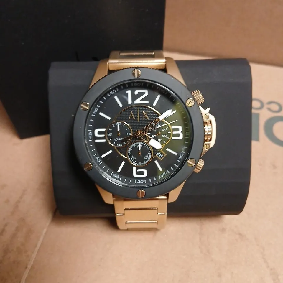 ARMANI EXCHANGE AX CHRONOGRAPH WATCH – GOLD TONE 