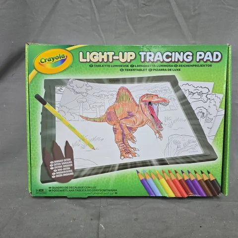 BOXED CRAYOLA DINOSAUR LIGHT-UP TRACING PAD