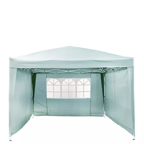 3 X 3M POP UP GAZEBO WITH 3 PIECE SIDE PANELS - BLUE