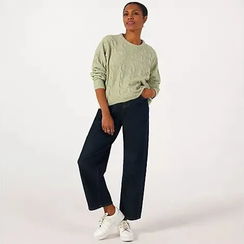 ONLY JEANETT CABLE KNITTED JUMPER - XS