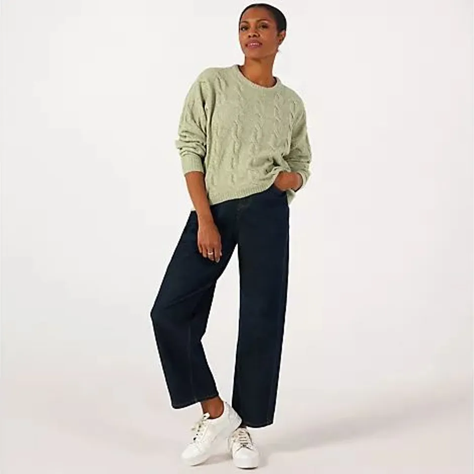 ONLY JEANETT CABLE KNITTED JUMPER - XS