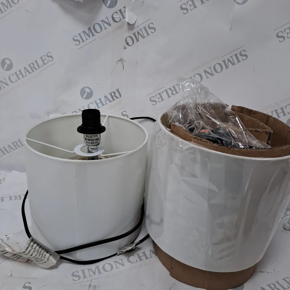 SET OF 2 DESIGNER HAMMER METAL TOUCH TABLE LAMP RRP £55