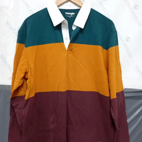 WRANGLER CASEY JONES SHIRT IN MAROON/ORANGE/GREEN - MEDIUM