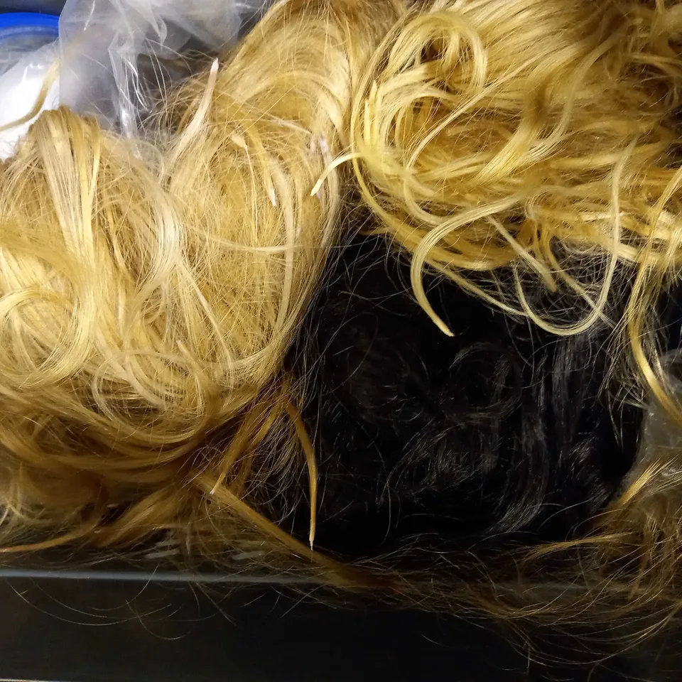 LOT OF 8 ASSORTED HAIR EXTENSION & WIG ITEMS