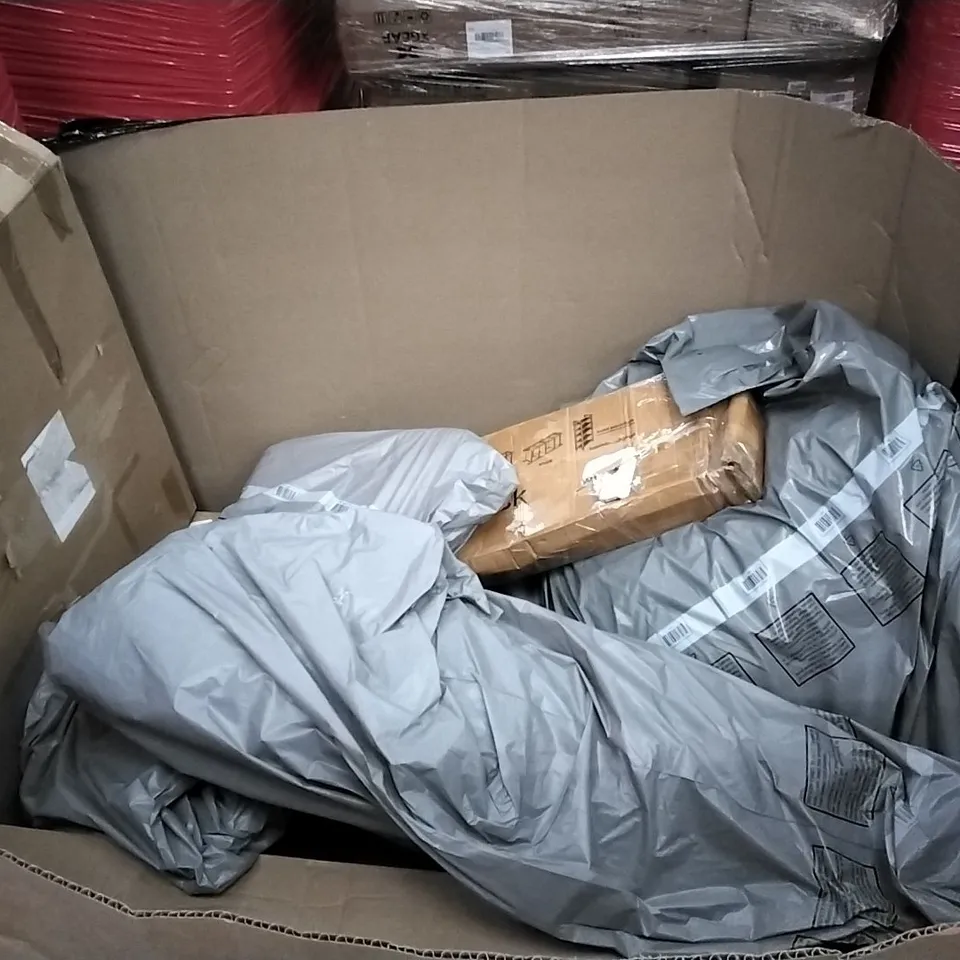 PALLET OF ASSORTED ITEMS INCLUDING NICEDAY DESK CHAIR, ELEGANT LED MIRROR, ANGELSHIELD TOILET SEAT, 20MM ARTIFICAL GRASS, EUOSEN OUTDOOR FURNITURE SET, SHOE RACK